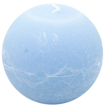 Pragnis Rustic Light Blue Ball Candle 6.5cm - buy, prices for METRO - photo 1