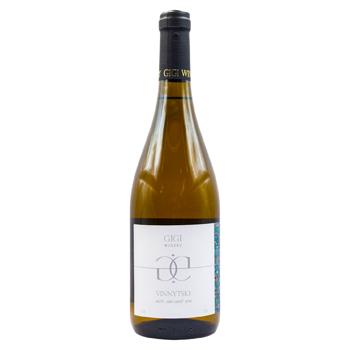 Вино виноградне н/сол. Vinnytske white TM Gigi Winery 0.75л 12% - купити, ціни на Grono - фото 1