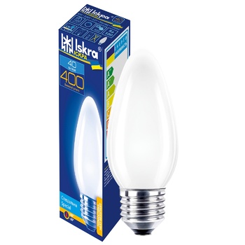 Iskra Candle Matt Lamp 230V 40W Е27 - buy, prices for Auchan - photo 1