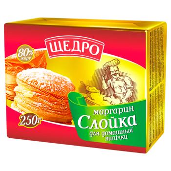 Shchedro Puff Pastry for Home Baking Margarine 80% 250g - buy, prices for Ideal - photo 1