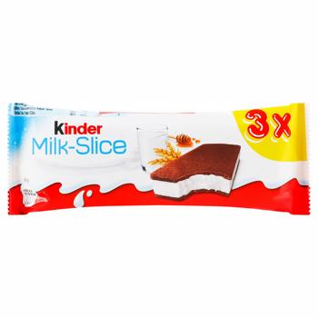 Kinder Milk-Slice Biscuit Cake 28g x 3pcs - buy, prices for METRO - photo 1
