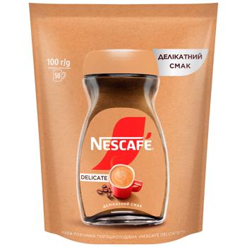 Кава Nescafe Delicate розчинна 100г - купить, цены на ULTRAMARKET - фото 1