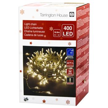 Tarrington House Warm White Light Chain 400LED 19m