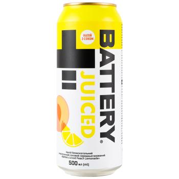 Battery Juiced Peach Lemonade Energy Drink 0.5l - buy, prices for Ideal - photo 1