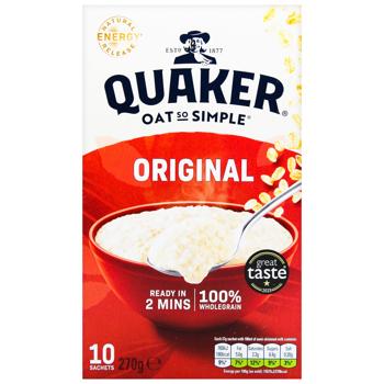 Каша вівсяна Quaker Original швидкого приготування 27г х 10шт - купити, ціни на METRO - фото 2