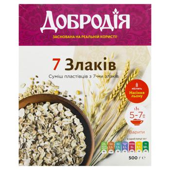 Смесь хлопьев Добродія 7 злаков 500г - купить, цены на ЕКО Маркет - фото 2