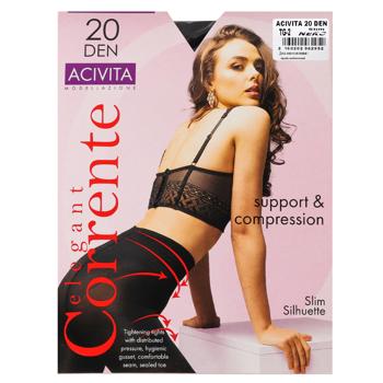 Corrente Acivita 20 Den Women's Tights Size 2 Nero