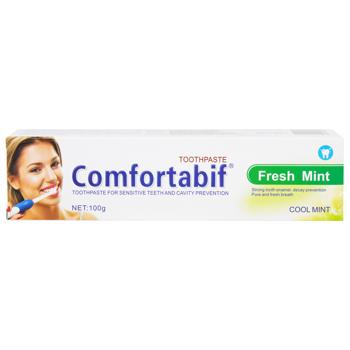 Зуб. паста Comfortabif 100 г д/чут. зубів м'ята арт.YG0610-4 И023 - купить, цены на КОСМОС - фото 1
