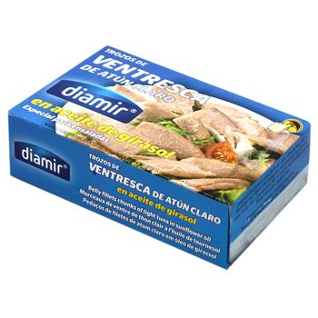Diamir Yellowfin Tuna Fillet in Olive Oil 120g - buy, prices for - photo 2