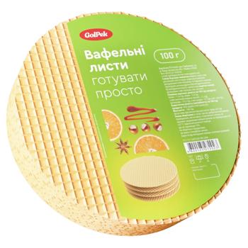 Листы вафельные Golpek Белые 9шт 100г - купить, цены на Чудо Маркет - фото 1