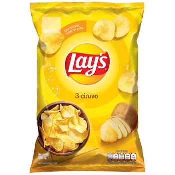 Чипсы Lay's картофельные с солью 120г - купить, цены на КОСМОС - фото 1