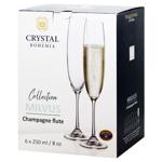 Bohemia Milvus Champagne Glass 6pcs 250ml