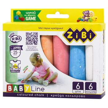 ZiBi Jumbo Color Chalk 6 pcs - buy, prices for MegaMarket - photo 3
