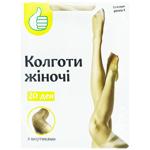 Auchan Beige Women's Tights 20den size 4