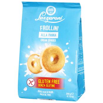 Печ. Lazzaroni 200г безглютен. Кільця із вершками (Італія) - купити, ціни на КОСМОС - фото 1