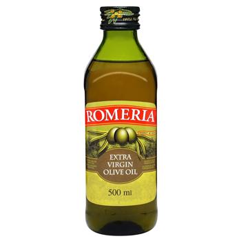 Олія оливкова Romeria Extra Virgin нерафінована 500мл - купити, ціни на Чудо Маркет - фото 1