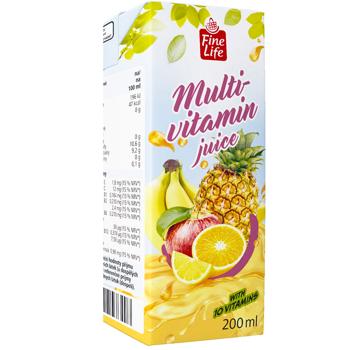 Fine Life Multivitamin Juice 200ml - buy, prices for METRO - photo 1