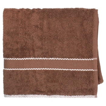 Saffran Space Terry Towel 50x85cm Brown - buy, prices for - photo 1