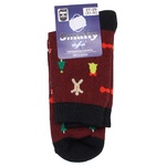 Smaliy Men's Socks s.29-31 burgundy