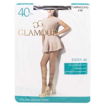 Колготы женские Glamour Edera 40ден р.3 cappuccino - купить, цены на - фото 1