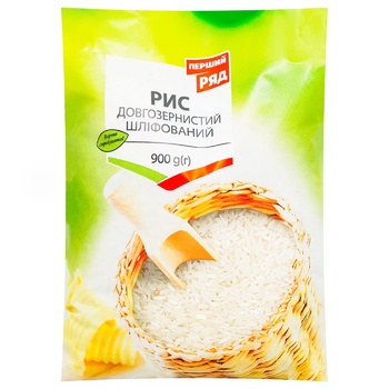 Pershyj Rjad Long Grain Polished Rice 900g - buy, prices for EKO Market - photo 1