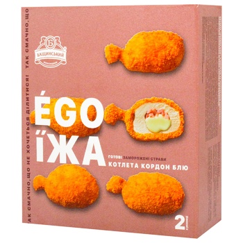 Bashinsky Ego Izha Cutlet Cordon Blue with Ham and Mozarella 400g - buy, prices for Auchan - photo 1