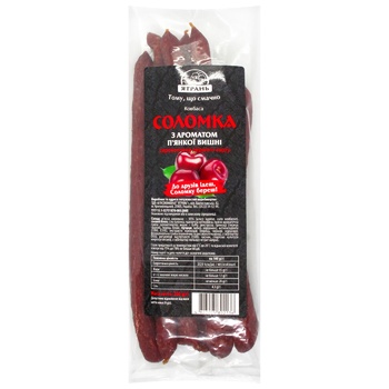 Yatran with the aroma of drunken cherries raw smoked sausages 200g - buy, prices for Auchan - photo 1