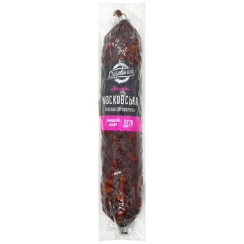 Yuvileyniy Moskovsʹka raw smoked sausage 250g - buy, prices for METRO - photo 1