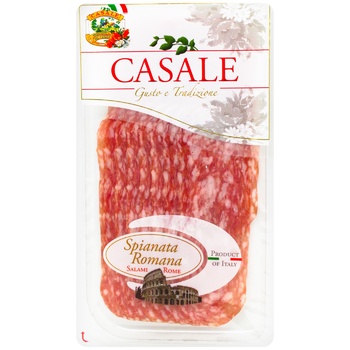 Casale Spinata Romana pork sausage salami 80g - buy, prices for - photo 1