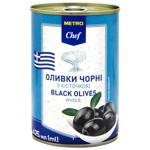 Metrio Chef Whole Black Olives 425ml