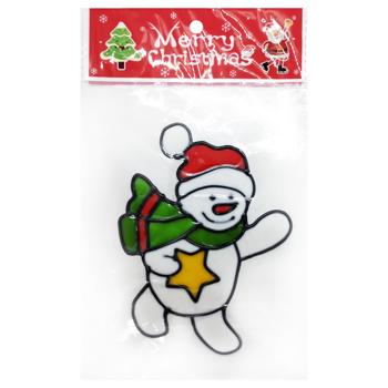 New Year's Silicone Stickers for Windows 14x19cm - buy, prices for - photo 4