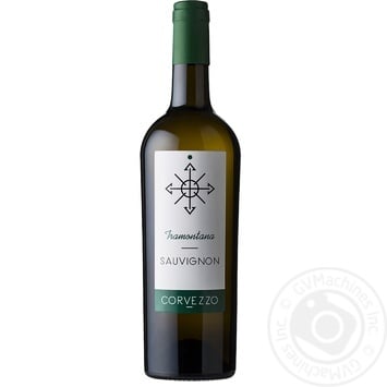 Вино Corvezzo Sauvignon 12.5% 0,75л - купити, ціни на МегаМаркет - фото 1