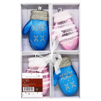 Tarrington House Mitten Pendant 10cm 4pcs - buy, prices for METRO - photo 1