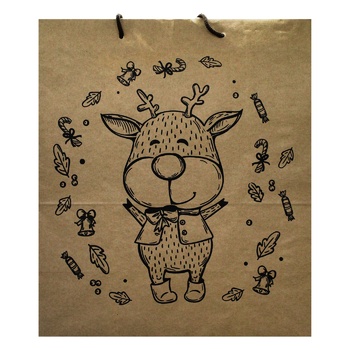 Пакет подарочный Fox Family Super Big Bag KNG новогодний - купить, цены на - фото 3