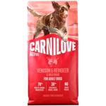 Корм сухий Carnilove Active з олениною та диким кабаном для собак всіх порід 12кг