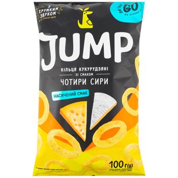 Jump Corn Waffles Snack with Four Cheeses 100g - buy, prices for COSMOS - photo 1