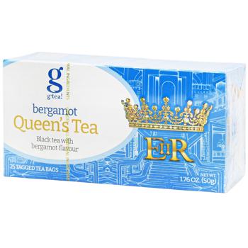 G'tea! Queen's Tea Black Tea with Bergamot Flavour 2g*25pcs - buy, prices for NOVUS - photo 1