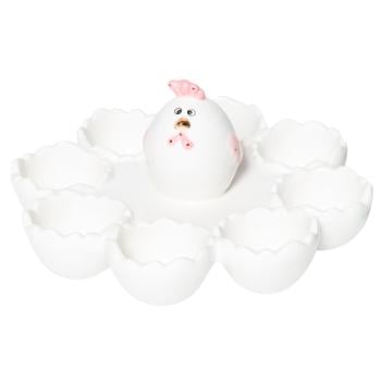 Chicken White Eggs Stand for 8pcs - buy, prices for - photo 1