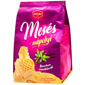 Вафлі Деткі Месес 180г ванільна начинка - купить, цены на Восторг - фото 1