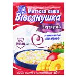 Каша вівсяна з ерітрітолом, манго та ананасом Вівсянушка 40г