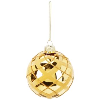 Шар елочный Koopman 8см золотстый в ассортименте - купить, цены на - фото 2