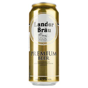 Пиво Lander Brau Premium світле 4,9% 0,5л