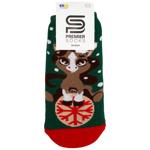 Носки Premier Socks женские заниженные махровые Символ 2026 года Лошадка с шариком р.23-25