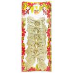 Набор бантиков золотые 6шт 8*8см