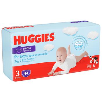 Подгузники-трусики Huggies для мальчиков 3 6-11кг 44шт - купить, цены на - фото 9