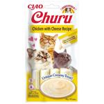 Ласощі для котів Inaba Churu з куркою та сиром 4шт*14г