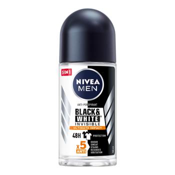 Антиперспирант Nivea Men Черное и Белое Невидимый Ultimate Impact шариковый 50мл - купить, цены на МегаМаркет - фото 3