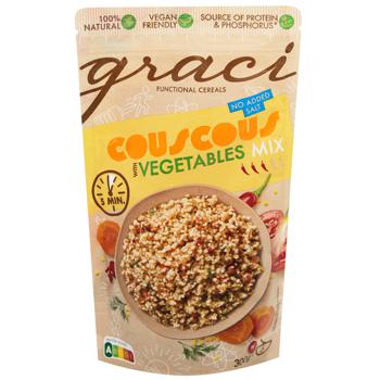 Graci Couscous with Vegetables Instant Porridge 300g - buy, prices for WINETIME - photo 1