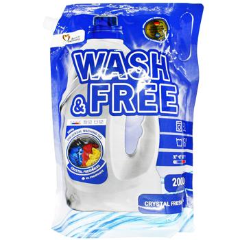 Гель для прання Wash & Free Універсальний 2кг - купити, ціни на Чудо Маркет - фото 1
