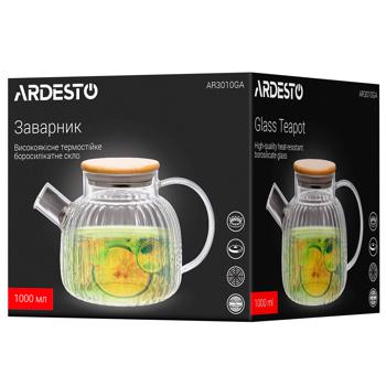 Ardesto Iceberg Borosilicate Kettle Teapot 1l - buy, prices for Supermarket "Kharkiv" - photo 3